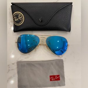 Ray Ban Bright Blue Mirror Sunglasses